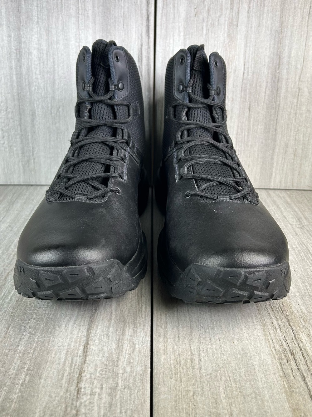 WORN 1x Under Armour Micro G Stellar Mid Black Tactical Combat Boot Mens Size 15 - Picture 5 of 10